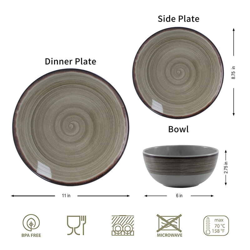 Unbreakable dinner set on sale